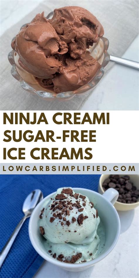ninja creami sugar free ice cream recipes